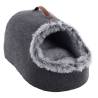 FLAMINGO Cat Cave Pofa - Cozy Grey Cat Bed (38x52x30 cm)