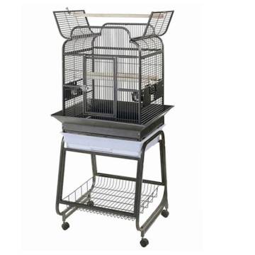 Strong Parrot Cage Villa Gaia Silverstone Grey - 56x43x160 cm