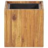 Acacia Wood Garden Raised Bed Pot | 24.5x24.5x25 cm