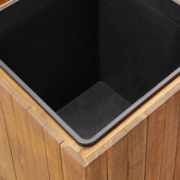 Acacia Wood Garden Raised Bed Pot | 24.5x24.5x25 cm