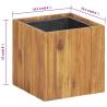 Acacia Wood Garden Raised Bed Pot | 24.5x24.5x25 cm