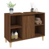 Sink Cabinet Brown Oak 80x33x60 cm - Stylish Bathroom Storage