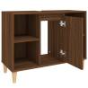 Sink Cabinet Brown Oak 80x33x60 cm - Stylish Bathroom Storage