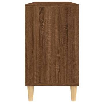 Sink Cabinet Brown Oak 80x33x60 cm - Stylish Bathroom Storage