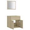 2 Piece Bathroom Furniture Set - Sonoma Oak | HipoMarket