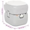 Portable Camping Toilet - 22+12 L HDPE | HipoMarket