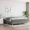 Box Spring Bed Frame Dark Grey 180x200 cm Super King Fabric Colour dark grey Size 6ft super king size Height 35 cm 