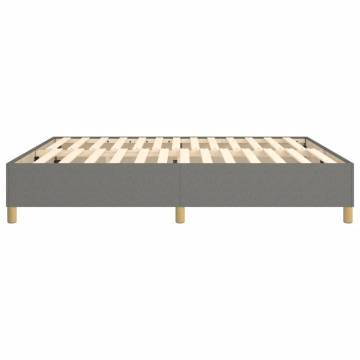 Dark Grey Box Spring Bed Frame 180x200 cm | Hipomarket