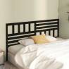 Bed Headboard Black 186x4x100 cm Solid Wood Pine Colour black Size 186 x 100 cm Quantity in Package 1 