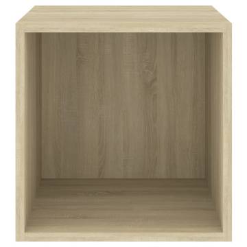 Sonoma Oak Wall Cabinets - 4 pcs | Stylish Indoor Storage