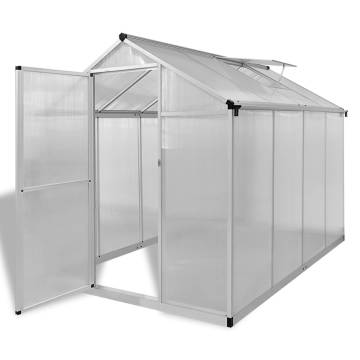 Reinforced Aluminium Greenhouse with Base Frame - 4.6 m²