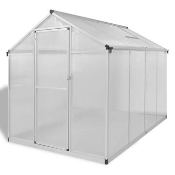 Reinforced Aluminium Greenhouse with Base Frame - 4.6 m²