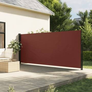 Retractable Side Awning Brown 160x500 cm - Instant Privacy