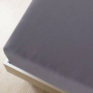 Jersey Fitted Sheets 2 pcs Anthracite 90x200 cm Cotton