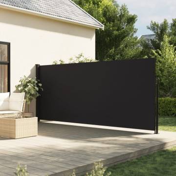 Retractable Side Awning Black 180x300 cm - Instant Privacy