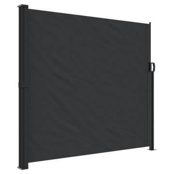 Retractable Side Awning Black 180x300 cm - Instant Privacy