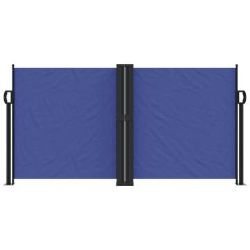 Retractable Side Awning Blue 120x1200 cm - Privacy Screen