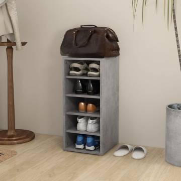 Shoe Cabinet Concrete Grey 31.5x35x70 cm | Hipomarket