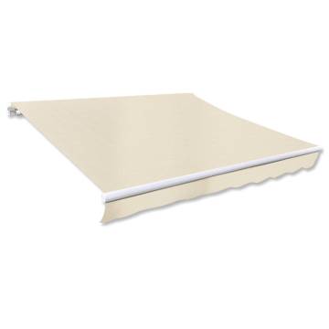 Awning Top Sunshade Canvas Cream 3x2.5m | HipoMarket