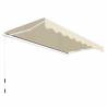 Awning Top Sunshade Canvas Cream 3x2.5m | HipoMarket