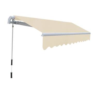 Awning Top Sunshade Canvas Cream 3x2.5m | HipoMarket