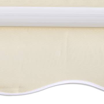 Awning Top Sunshade Canvas Cream 3x2.5m | HipoMarket