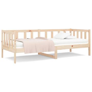 Day Bed 90x190 cm Solid Pine Wood - Versatile & Stylish