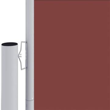 Retractable Side Awning Brown 117x1000 cm - Privacy & Style