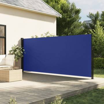 Retractable Side Awning Blue 160x300 cm - Privacy Screen