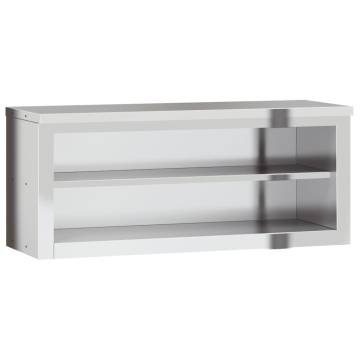 Stainless Steel Kitchen Wall Cabinet with Shelf | HIPOMarket