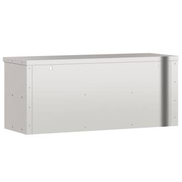 Stainless Steel Kitchen Wall Cabinet with Shelf | HIPOMarket