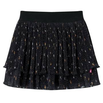 Kids' Black Tiered Ruffle Skirt - Size 140 | HipoMarket