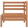 4 Piece Garden Lounge Set | Solid Pinewood Honey Brown