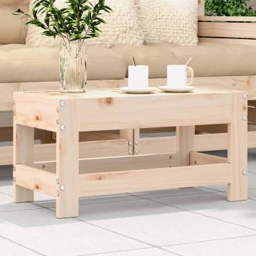 Garden Footstool - Solid Pine Wood | Hipomarket UK