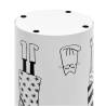 Stylish White Umbrella Stand for Women - Durable Steel Design