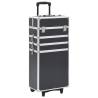 Make-up Trolley Aluminium Black - Organise Your Cosmetics