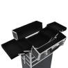 Make-up Trolley Aluminium Black - Organise Your Cosmetics