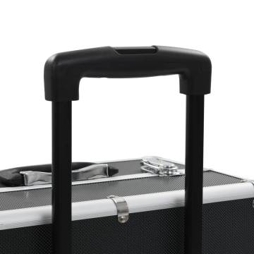 Make-up Trolley Aluminium Black - Organise Your Cosmetics