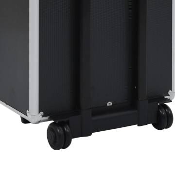 Make-up Trolley Aluminium Black - Organise Your Cosmetics