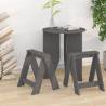 Stools 2 pcs Grey 40x40x45 cm Solid Wood Pine Colour grey Size 40 x 40 x 45 cm Quantity in Package 2 