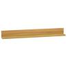 Solid Wood Teak Wall Shelves - 2 pcs 90x10x10 cm