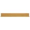 Solid Wood Teak Wall Shelves - 2 pcs 90x10x10 cm