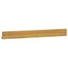 Solid Wood Teak Wall Shelves - 2 pcs 90x10x10 cm