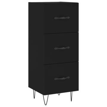 Elegant Highboard Black 34.5x34x180 cm - Stylish Storage Solution