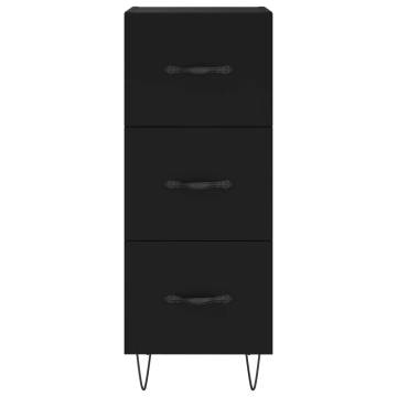 Elegant Highboard Black 34.5x34x180 cm - Stylish Storage Solution