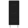 Elegant Highboard Black 34.5x34x180 cm - Stylish Storage Solution