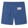 Kids' Dark Blue Melange Shorts with Drawstring - Size 140