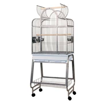 Strong Parrot Cage Villa Bianca - Grey 67.7x51.5x154 cm