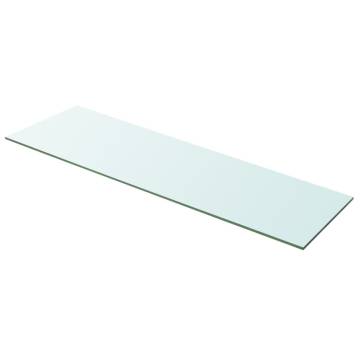 Shelves 2 pcs Panel Glass Clear 100x30 cm - Stylish Display