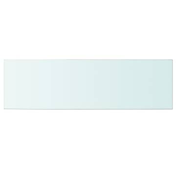 Shelves 2 pcs Panel Glass Clear 100x30 cm - Stylish Display